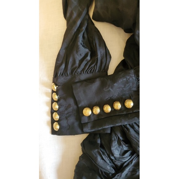 Authentic Balmain for HM Silk Black Dress - Picture 4 of 6